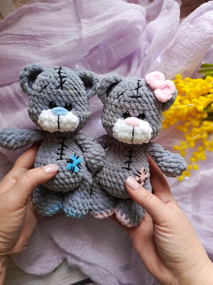 Plush Teddy Bear Amigurumi Crochet Toy Pattern Pdf, Stuffed Plush Easy Cute Teddy Bear Amigurumi crochet pattern