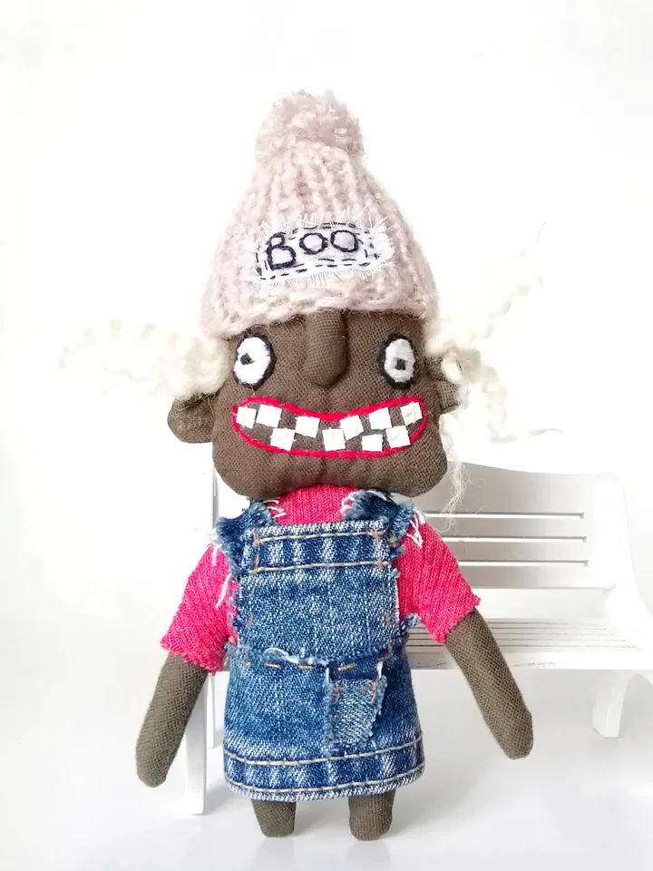 Handmade Creepy Dolls, Weird Fabric Interior Toys, Voodoo Dolls - Unique and Spooky Collectibles, Ugly and One-of-a-Kind. FREE SHIPPING!