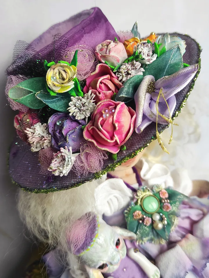 Elf textile doll. Flower Fairy.
