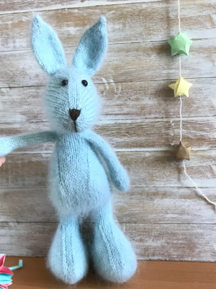 Bunny knitted toy