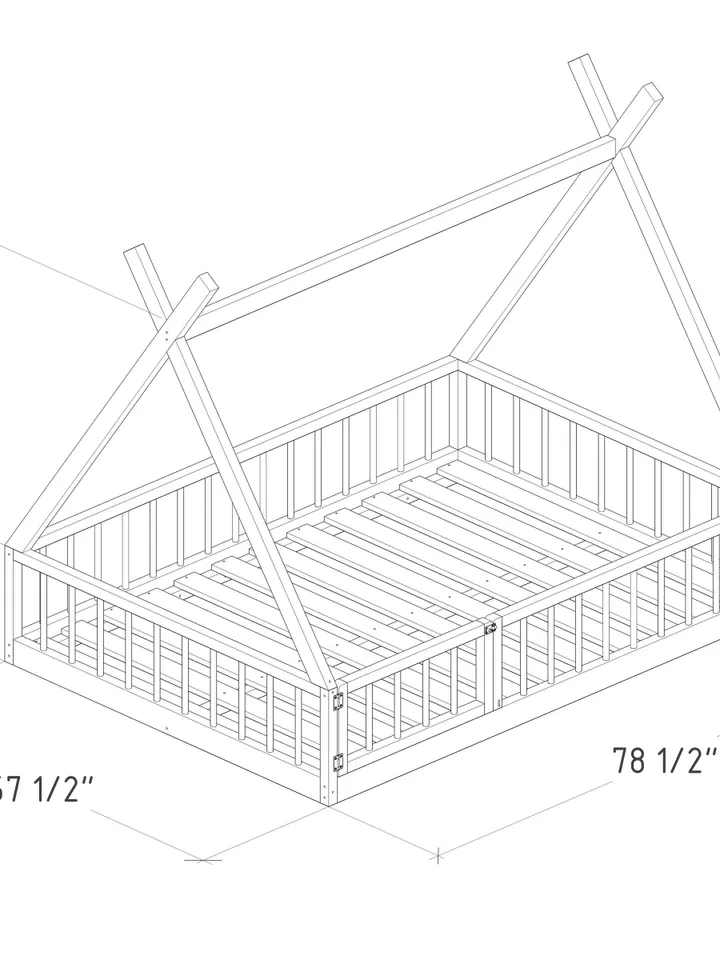 Montessori Floor Bed Plan, Full Size, PDF, DIY