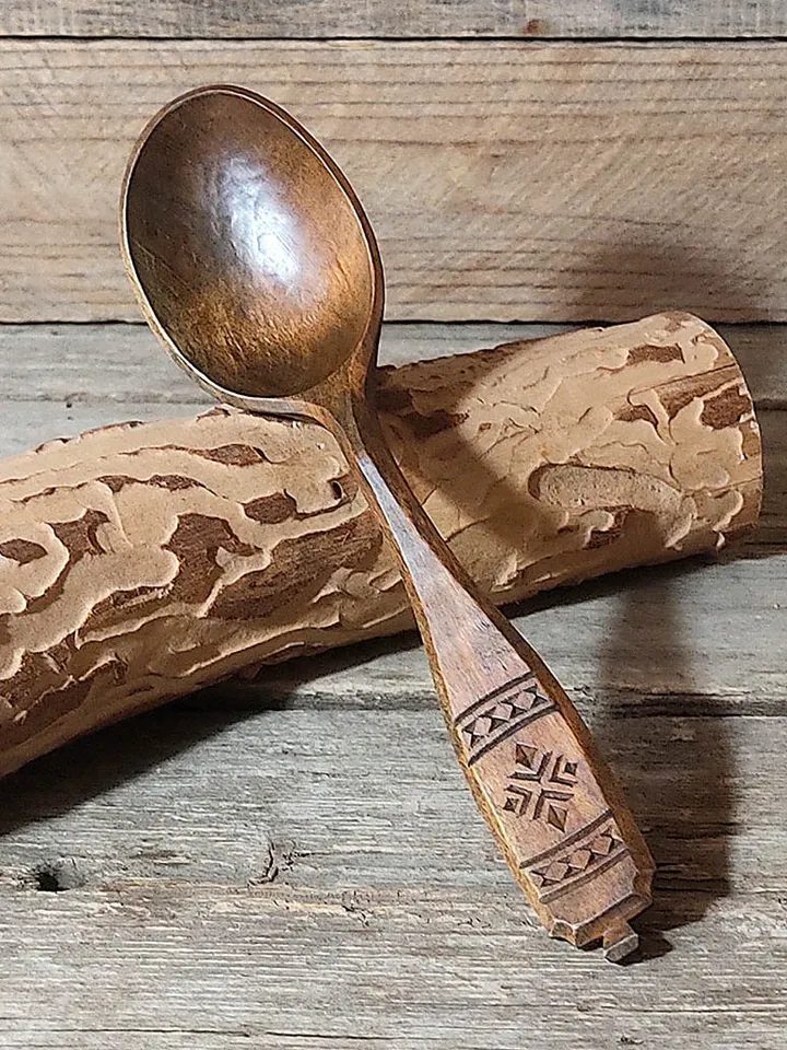 Free PDF Template for carving Wooden Spoon