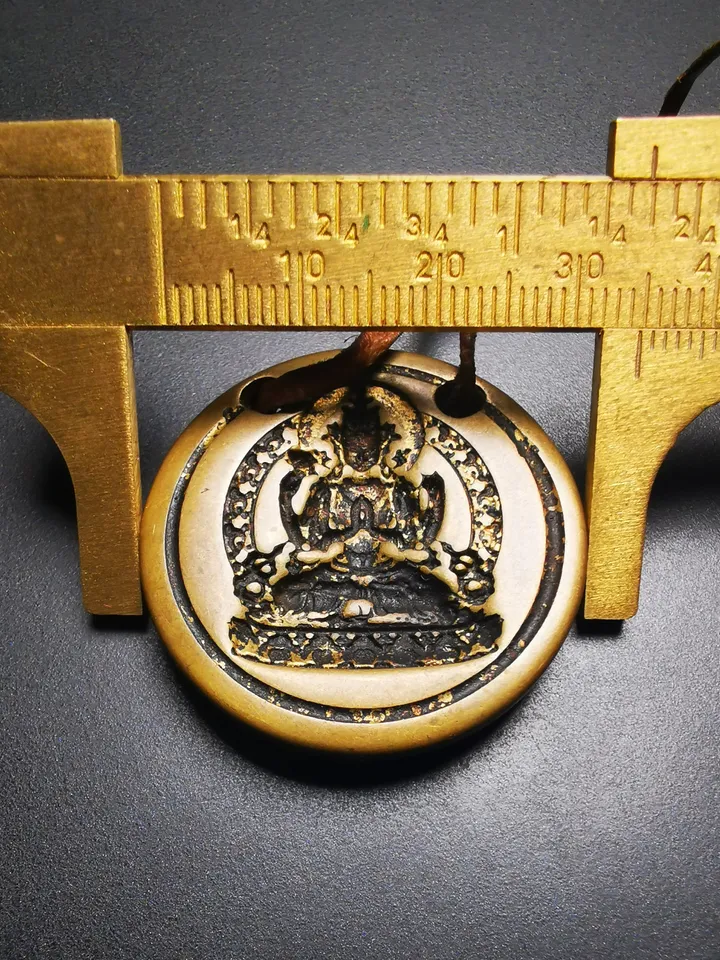 Gandhanra Old Tibetan Buddha Statue Tsa Tsa Mold Amulet,Chenrezig,Copper Mould For Making Clay Buddha Statue, DIY Tsha Tsha Statue,Pendant