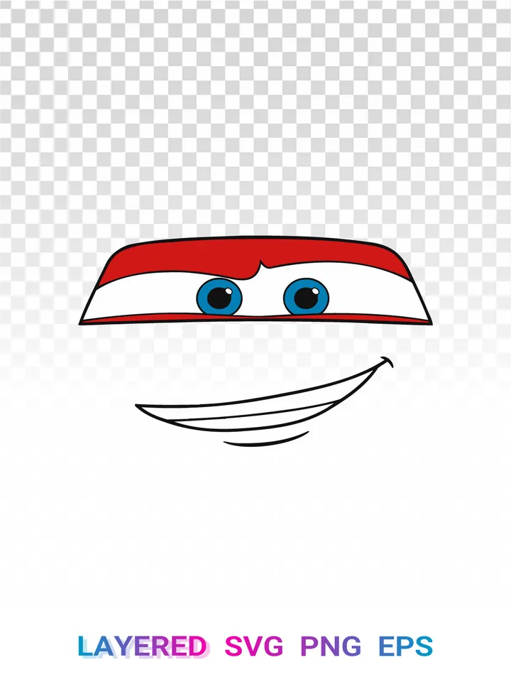Lightning McQueen SVG, Disney Cars PNG, Pixar Race Car Clipart
