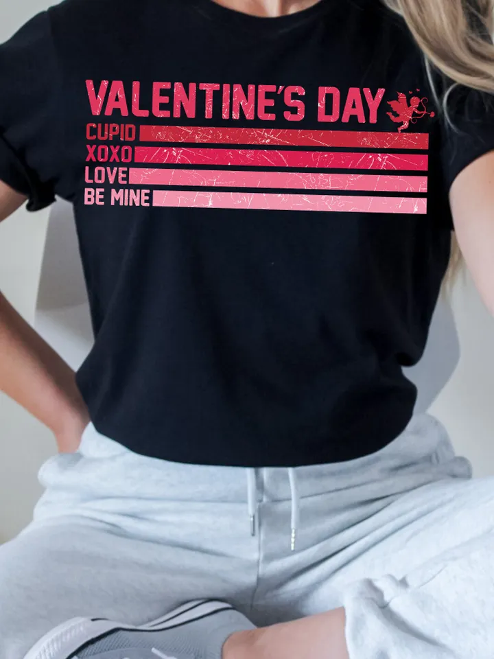 Valentine's Day SVG PNG Grunge Valentine’s Day Trendy Valentine Cut file, be mine cupid png, xoxo retro cut file, trendy vday tshirt
