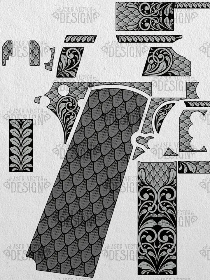 VECTOR DESIGN Kimber Сustom ll Scrolls and scale