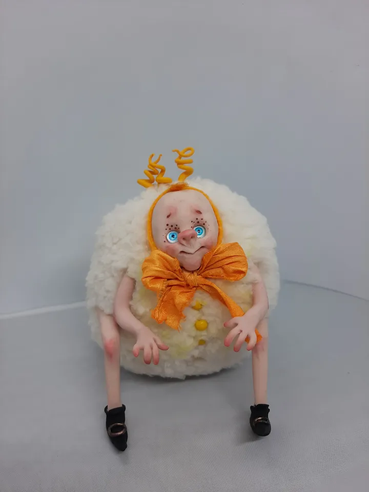 Miniature Firefly Elf handmade collectible myth goth art doll