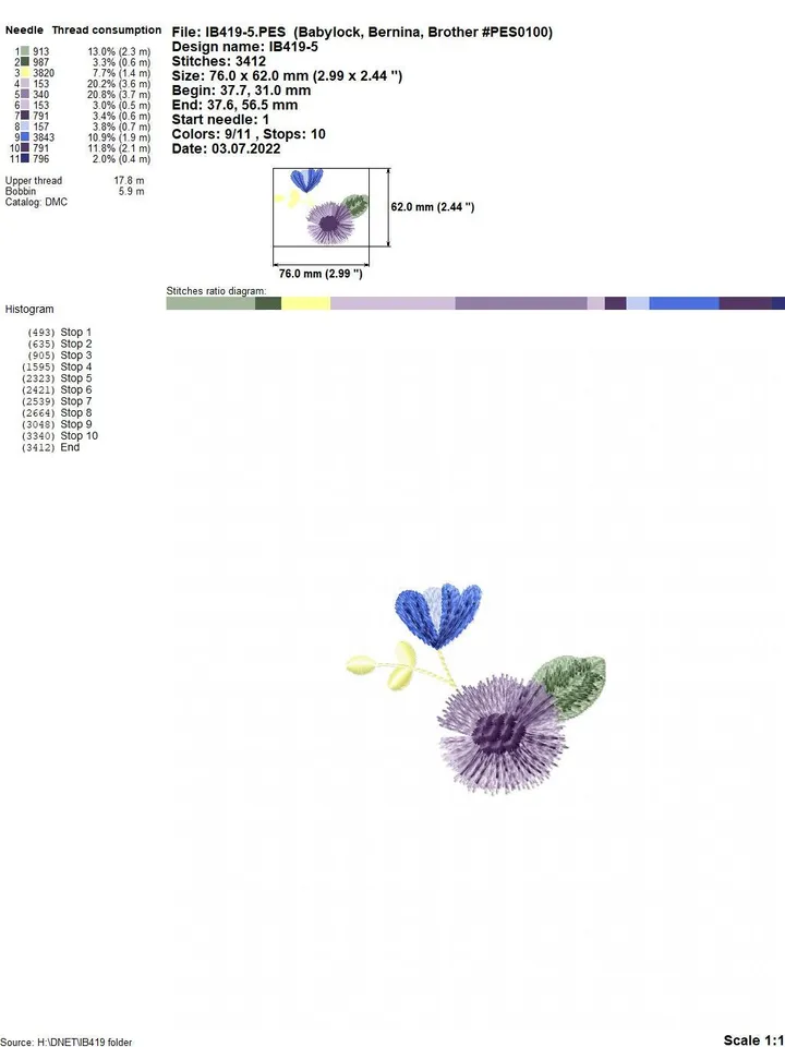 Flowers arrangement set of six flowers designs for machine embroidery digital embroidery pattern machine embroidery design floral embroidery