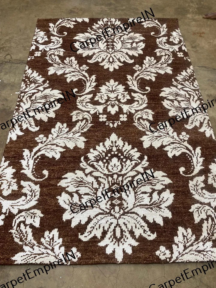 Exquisite Brown Modern Oushak Hand Knotted Rug 4x6, 5x8, 6x9, 8x10, 9x12, 10x14 ft Handmade Rugs for Living Room - Antique Contemporary rug
