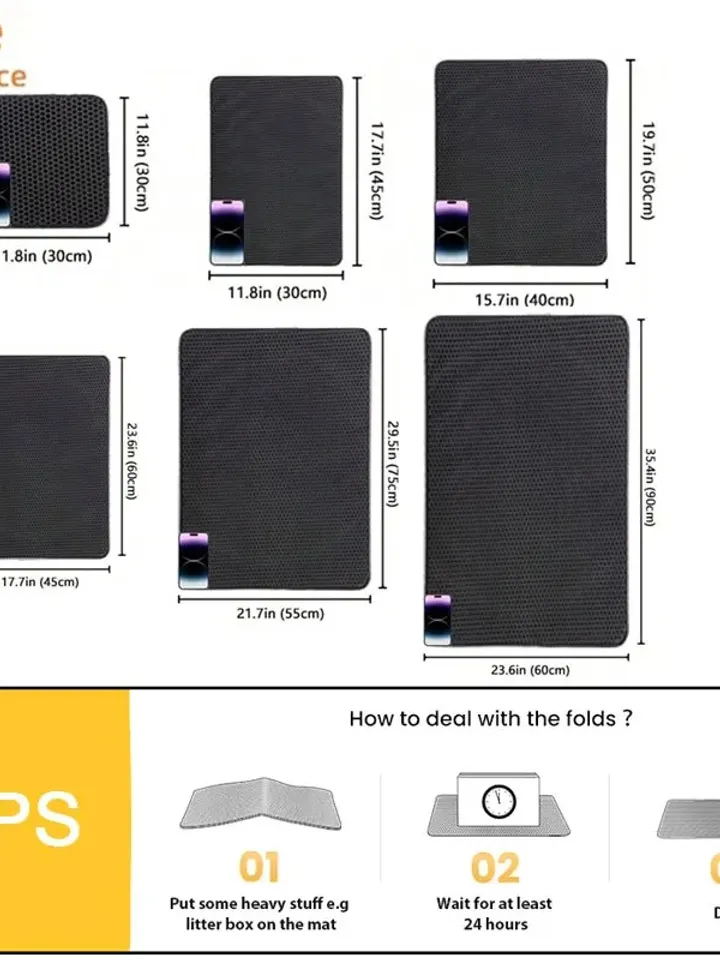 pet litter mat traps
