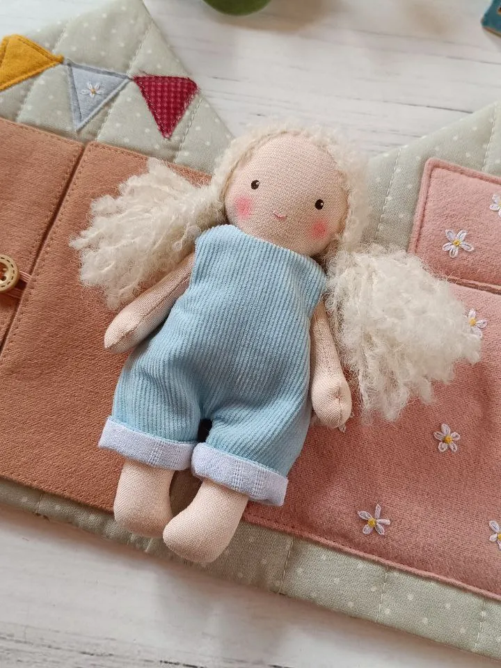 JUMPSUIT Sewing Pattern for 5.5 inch Doll — 5.5 inch Baby doll clothes pattern, Tiny doll jumpsuit, Miniature clothing pattern, Dress up doll