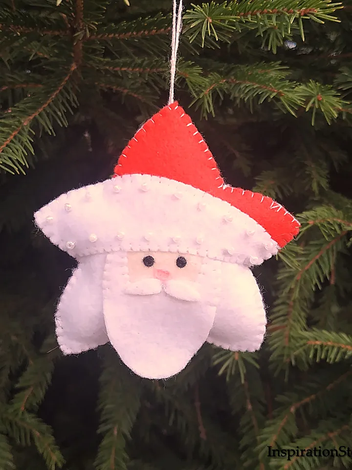 Christmas ornament, felt Santa Claus, Christmas gift, felt ornaments, felt toys, Christmas decor, Christmas tree decoration, felt Santa ornament, Santa toy, Stuffed toys