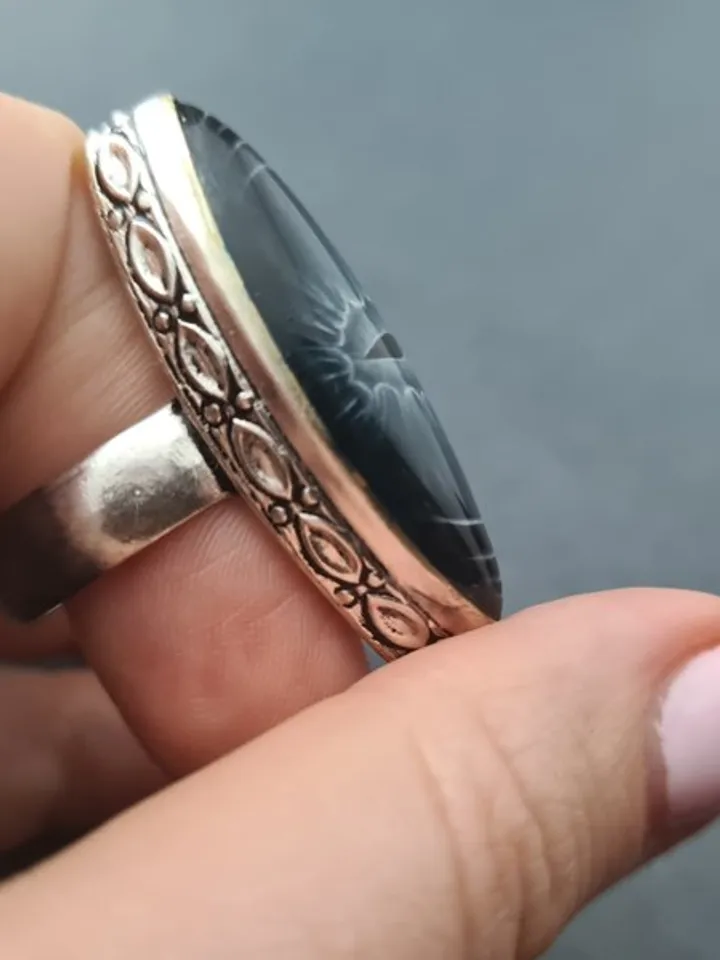 Evil eye ring Labradorite ring Dragon eye ring Aaa large labradorite ring