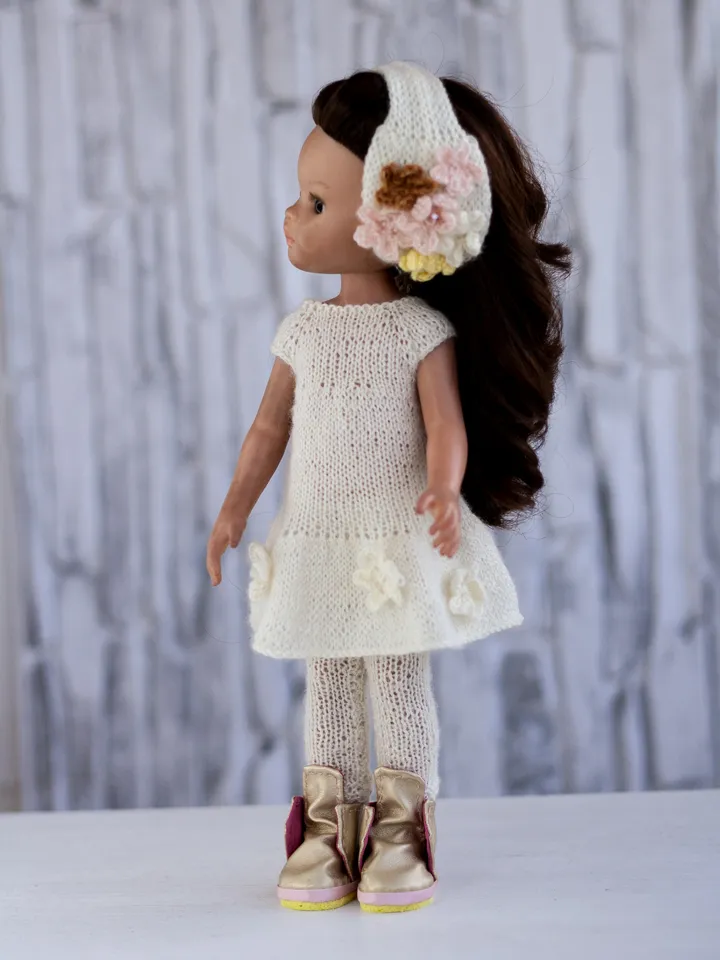 Knitted clothes for a doll, Paola Reina doll, Little Darling Dianna Effner doll 13 inch
