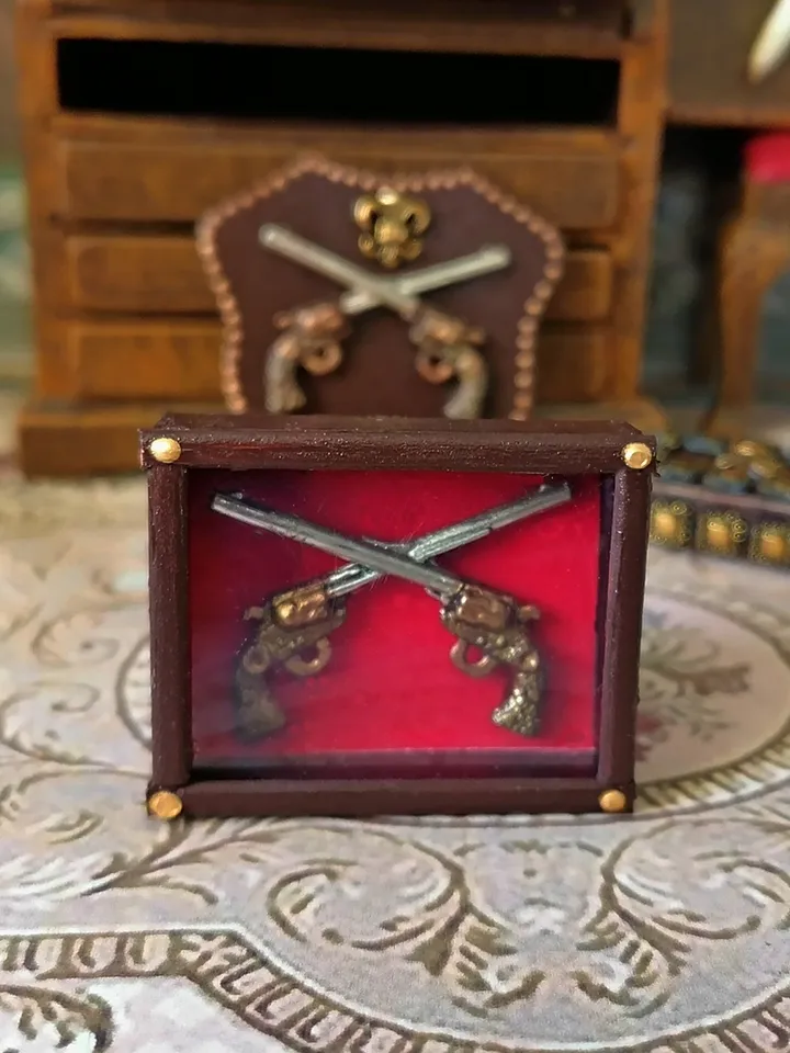 Dollhouse weapons. Collection weapon. Museum exhibit.1:12 scale.