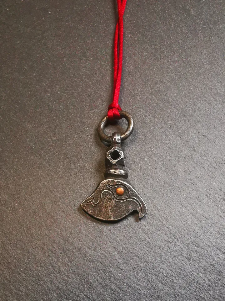 Gandhanra Handmade Tibetan Kartika Amulet Pendant,Kartrika(knife of the dakinis), Trantic Buddhism Ritual Implement, 1.1"