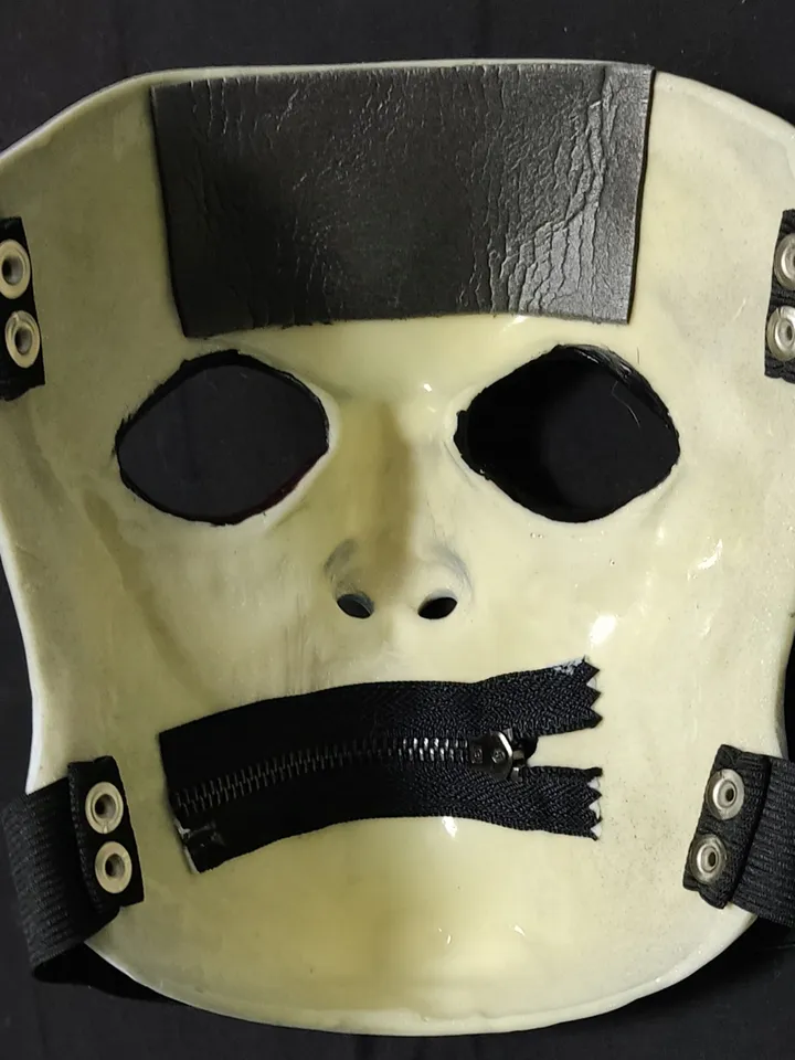 Buy handmade Slipknot James Root Vol.3 mask for Halloween, cosplay, show and collecots (White)