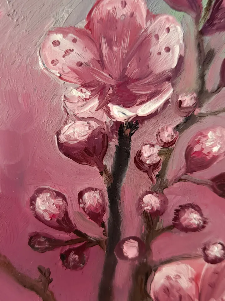 Sakura Oil Painting