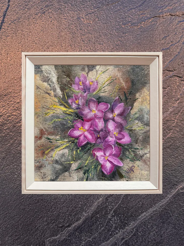 Wildflowers Original Painting Flowers Oil Painting Meadow Wall Art
