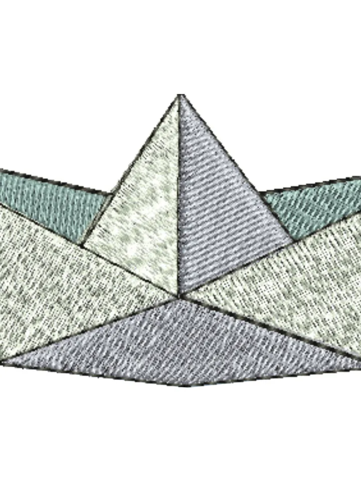 Machine Embroidery Design - Paper Boat