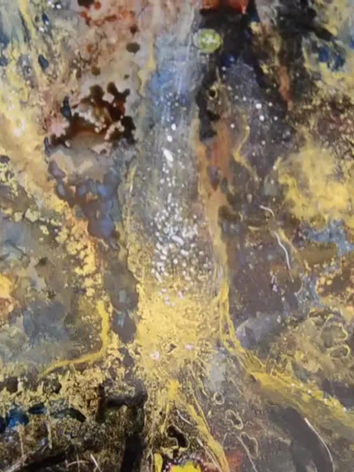 Abstract galaxy butterfly alcohol inks painting on yupo paper, original wall art,unique handmade home decoration,abstract artwork,gift.