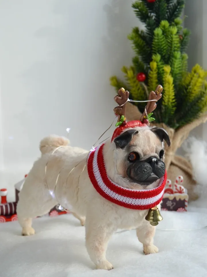 Pug dog realistic toy