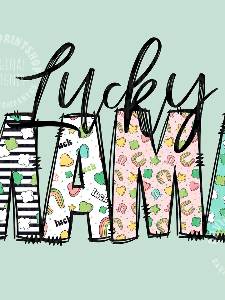 Lucky Mama St. Patrick’s PNG Sublimation Design, St. Patrick’s Day PNG, Lucky Charm png, Lucky png, Shamrock png, Mama png, Clover png, png