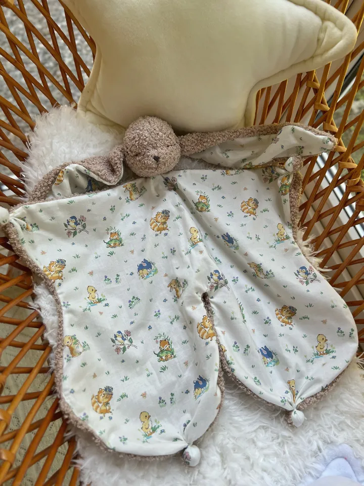 Baby comforter bunny, Doudou rabbit, Baby lovey bunny