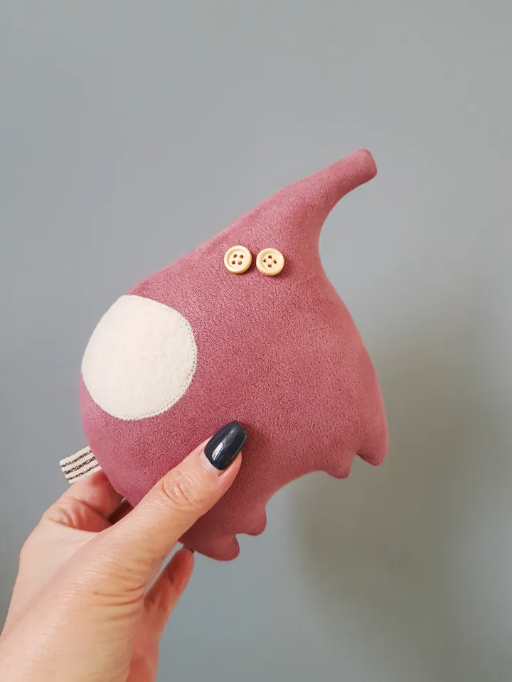 Pink elephant sewing pattern PDF, digital tutorial in english, diy stuffed animal