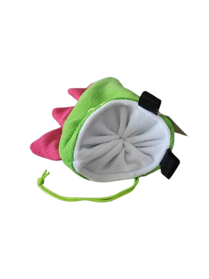 Chalk bag Dino Tail green for rock climbing