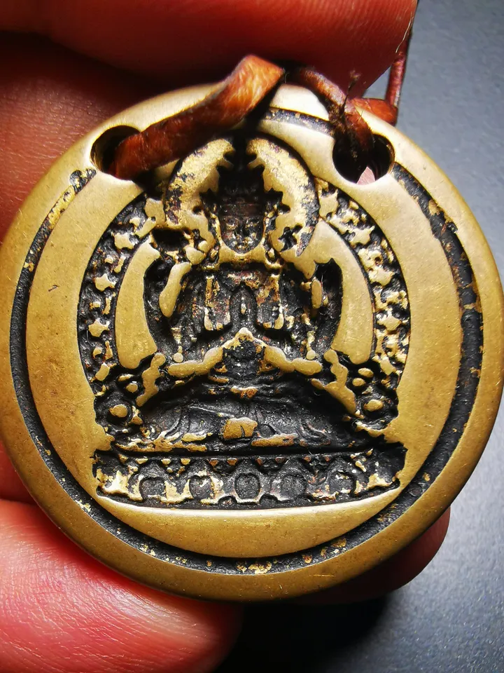 Gandhanra Old Tibetan Buddha Statue Tsa Tsa Mold Amulet,Chenrezig,Copper Mould For Making Clay Buddha Statue, DIY Tsha Tsha Statue,Pendant