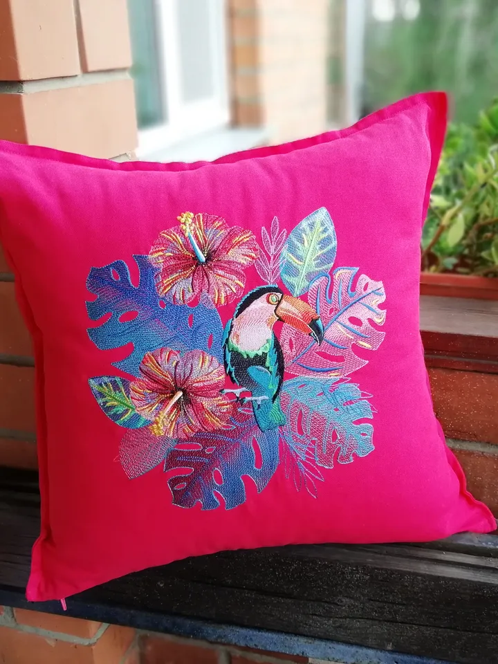 Machine embroidery design TOUCAN Tropics
