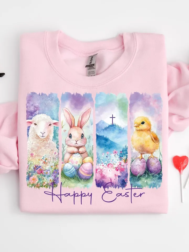 Happy Easter PNG, Retro Easter Png, Easter Bunny Png, Easter Coquette Png, Floral Spring Png, Easter Coquette Png, Brushstroke Easter Png