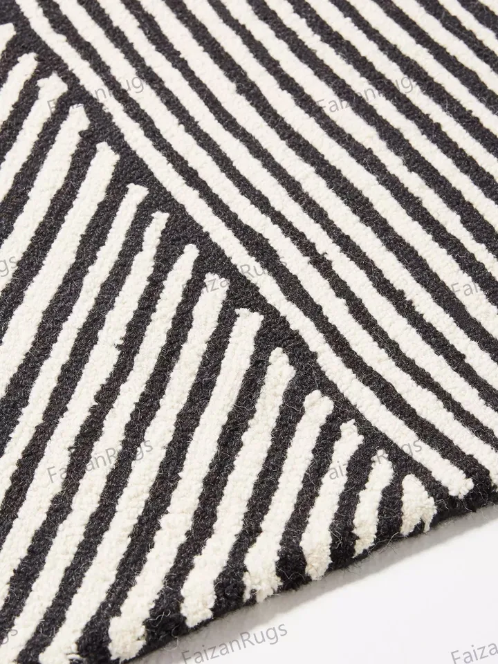 Buy Illusion Rugs Hand Tufted Hand Woven with New Zealand Wool in All Irregular Size 5x8, 6x9, 8x10, 9x12, Modern Rugs in Geometrical Design