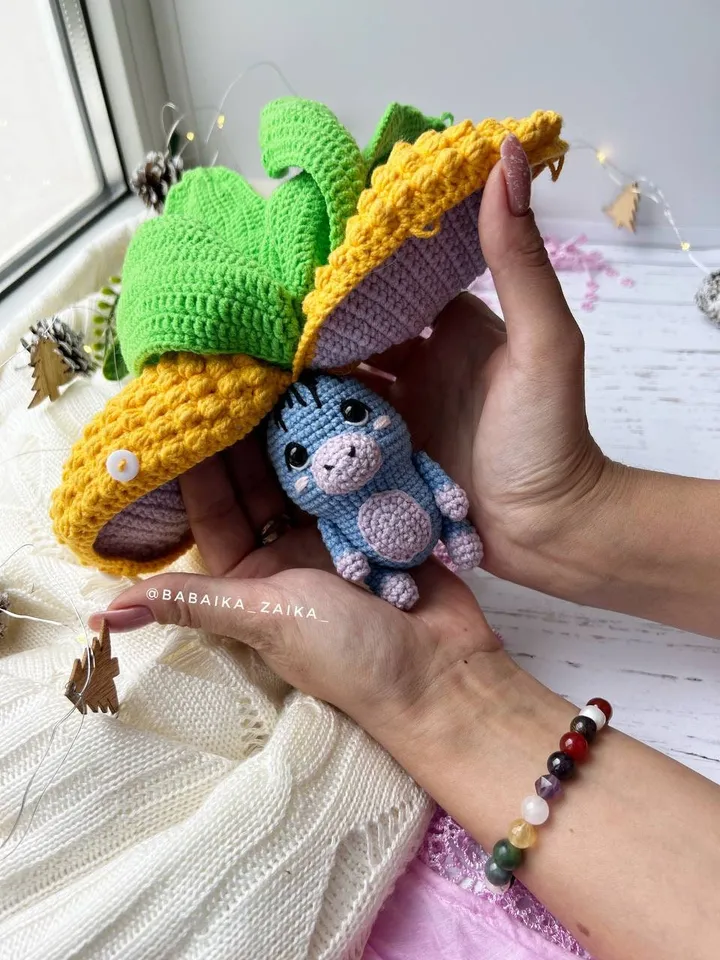 PDF Crochet Corn Donkey Amigurumi Pattern,  Crochet Fruits Pattern, Cute amigurumi Donkey, Crochet Amigurumi fruit Toy, Small Toy Pattern