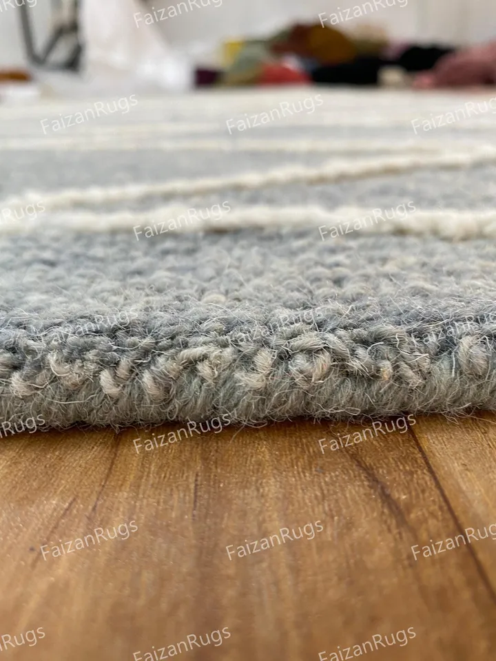 8x10 Hand Tufted Modern Rug Handmade 100% Woolen Rug High and Low Large Area Rugs for Living Dining Bedroom Custom Rug 6x9 8x10 9x12 10x14