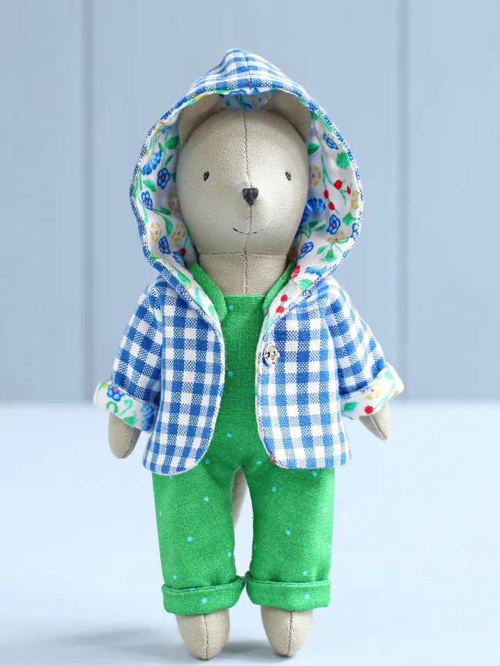 PDF Mini Wolf Stuffed Animal Sewing Pattern