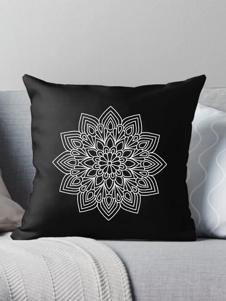Flower mandala blackwork pattern PDF download Mandala ornament Backstitch chart, Blackwork mandala embroidery PDF, Mandala cross stitch #W38