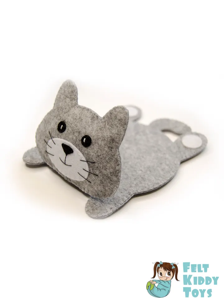 Cat mug rug (coaster), PDF Pattern and Tutorial