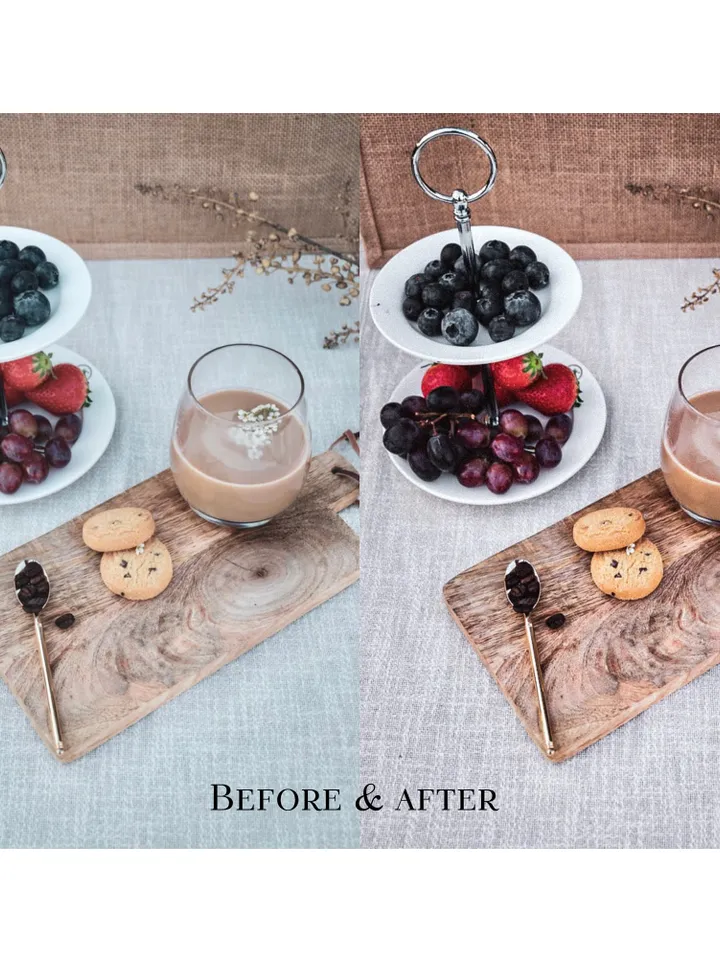 Mobile Lightroom Presets, Lightroom presets for food, Aesthetic presets, Photo filters for food, for food blogger, Cook