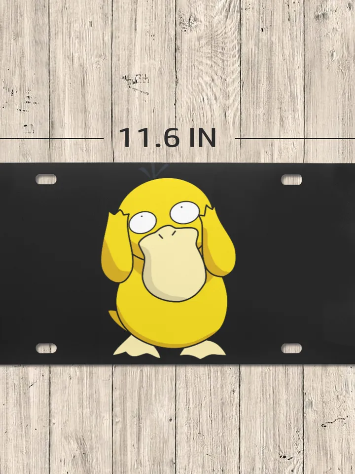 Psyduck License Plate