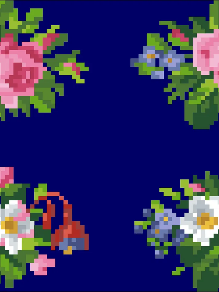 Antique Cross Stitch Pattern Miniature Bouquets Digital Download PDF
