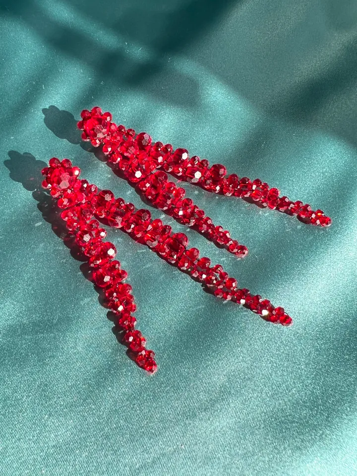 Crystal-embellished Drop Earrings