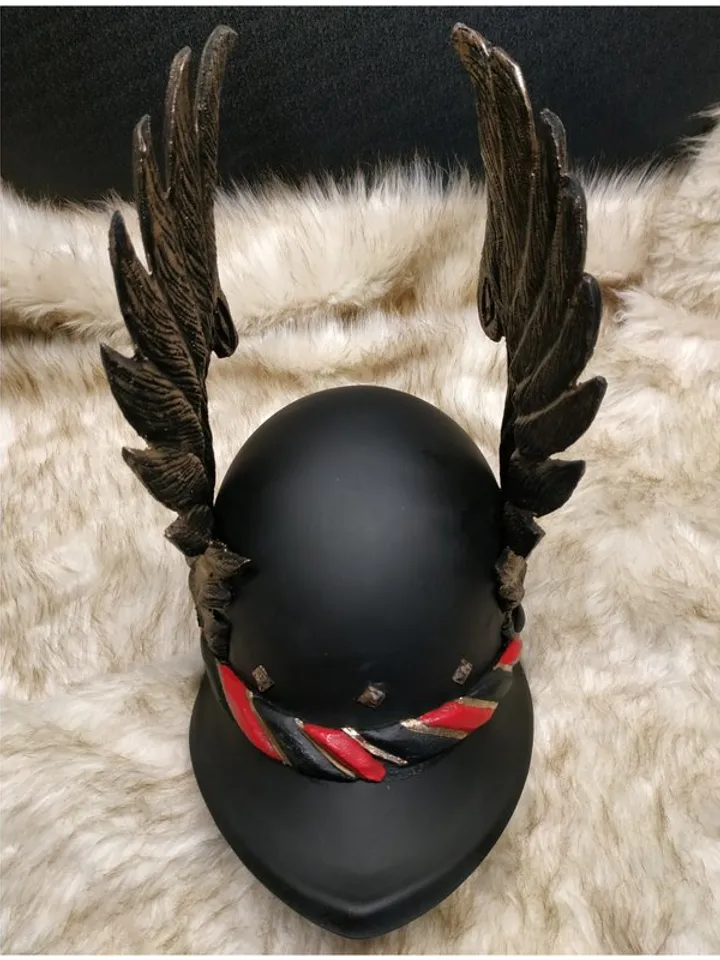 Witcher - inspired - larp armor - Nilfgaardian helmet - nilfgaard helmet - ciri