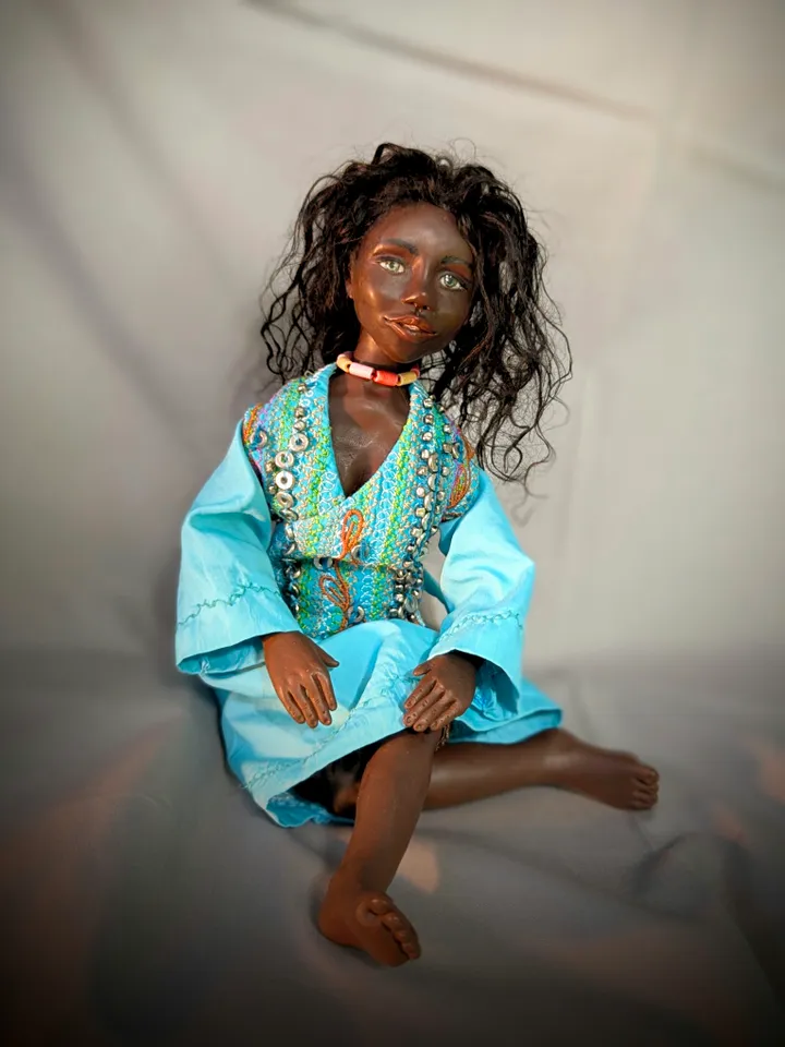 A handmade doll.