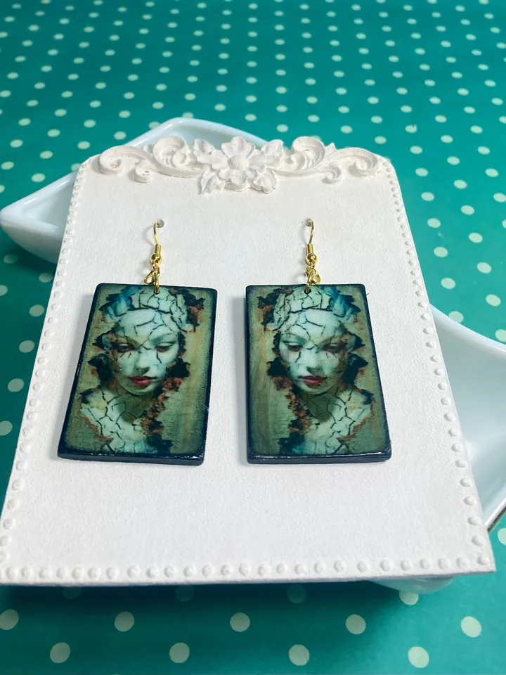 Handmade earrings.Handmade jewelry. Author's design.