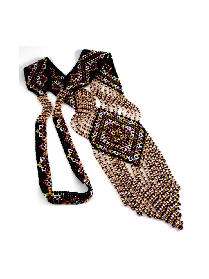 Bead loom patterns, schemes for a Gerdan-Split-Loom Necklace, Beading Loom only Pattern, Instant Download, PDF