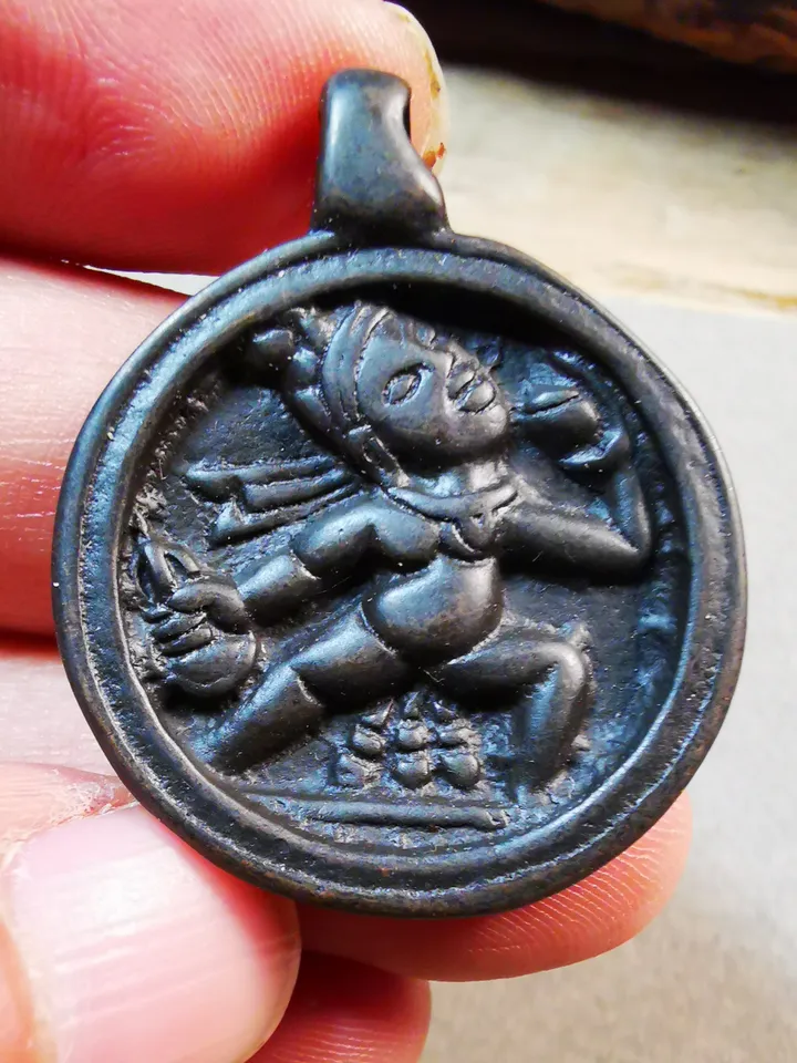 Gandhanra Handmade Buddhist Amulet,Tantric Female Buddha Vajrayogini Pendnat,the Dakini of All Buddhas,Made of Thokcha
