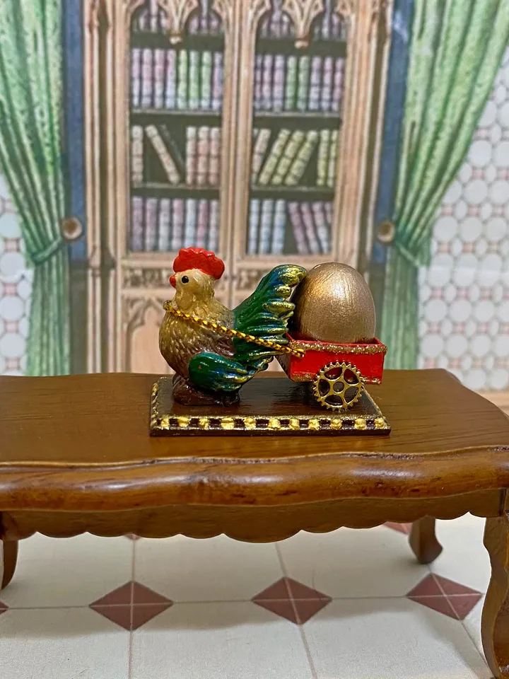 Easter miniature. Holiday chickens. Easter. 1:12.