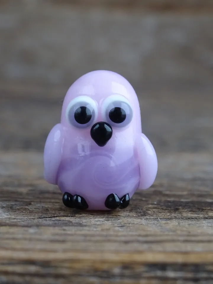 Glass figurines Miniature Owl figurine Tiny owl glass owl gifts graduation gifts Tiny glass animals terrarium figurines Animal figurines